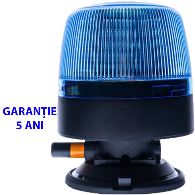 Girofar LED prindere vacuum 12-24V 24 LED-uri de 3W 5 ani Garantie